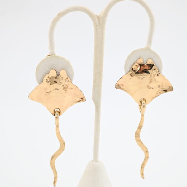 Ladda Bihler 14K Gold Filled Chandelier Earrings with Black Onyx Beads