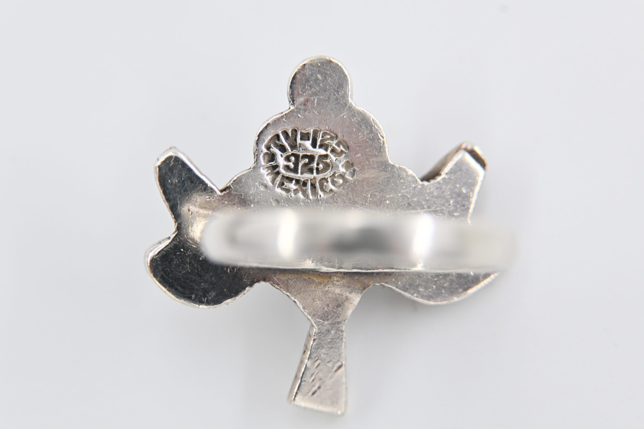 Taxco Mexican Sterling Silver Grape Cluster Suite Pendant Earrings Ring - Image 6