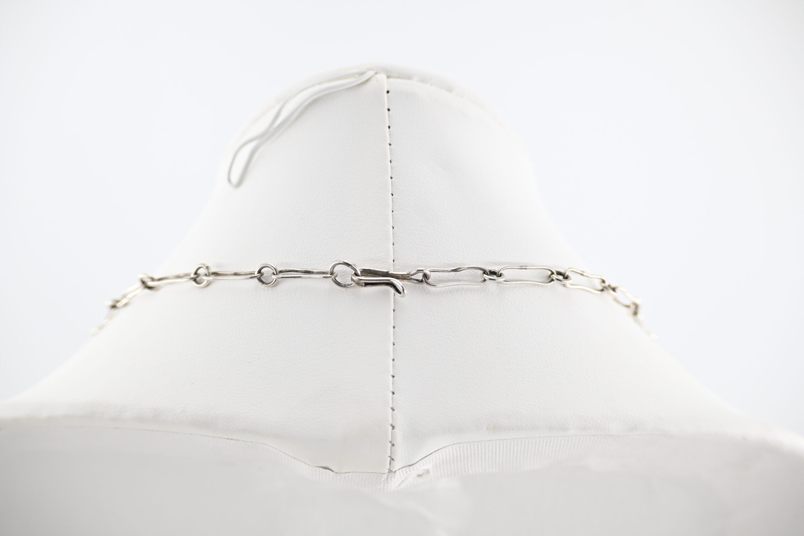 Important Annie Quam Gasper Zuni Sterling Silver Turquoise Inlay Necklace - Image 4
