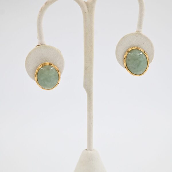Sterling Silver Channel Inlay Turquoise Trapezoid Drop Earrings