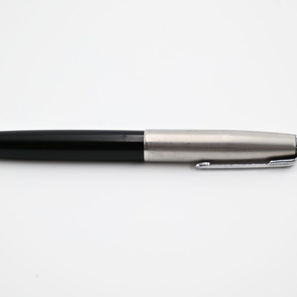 Vintage Parker 51 Fountain Pen in Black with Lustraloy Stainless Steel Cap