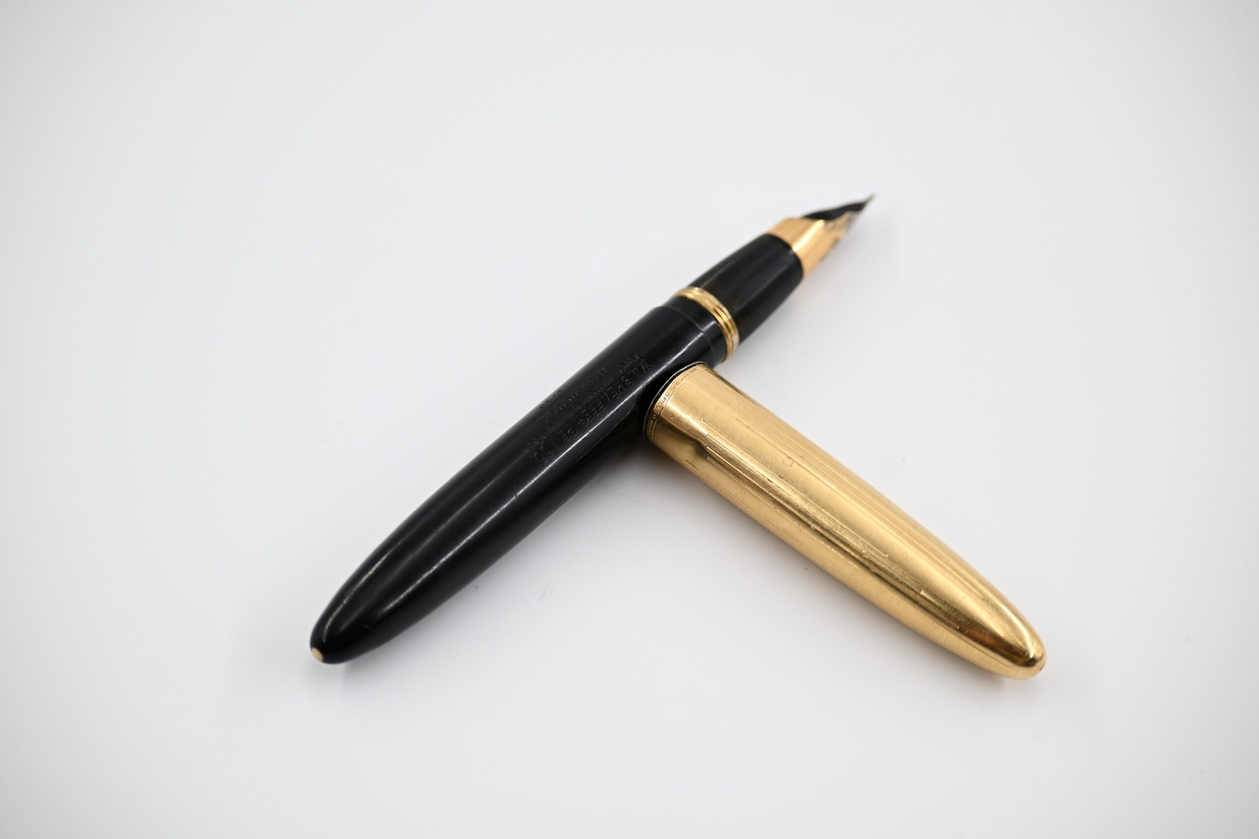 Vintage Sheaffer Lifetime Fountain Pen, 14K Gold Nib, Gold-Filled Cap - Image 2
