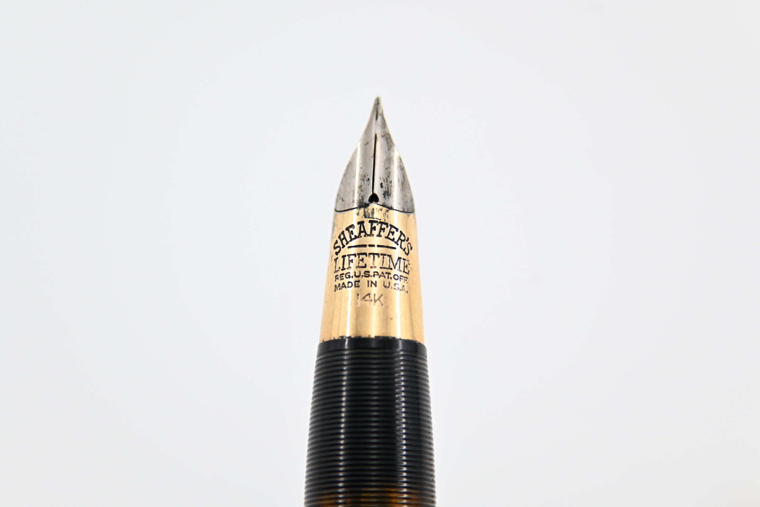 Vintage Sheaffer Lifetime Fountain Pen, 14K Gold Nib, Gold-Filled Cap - Image 3