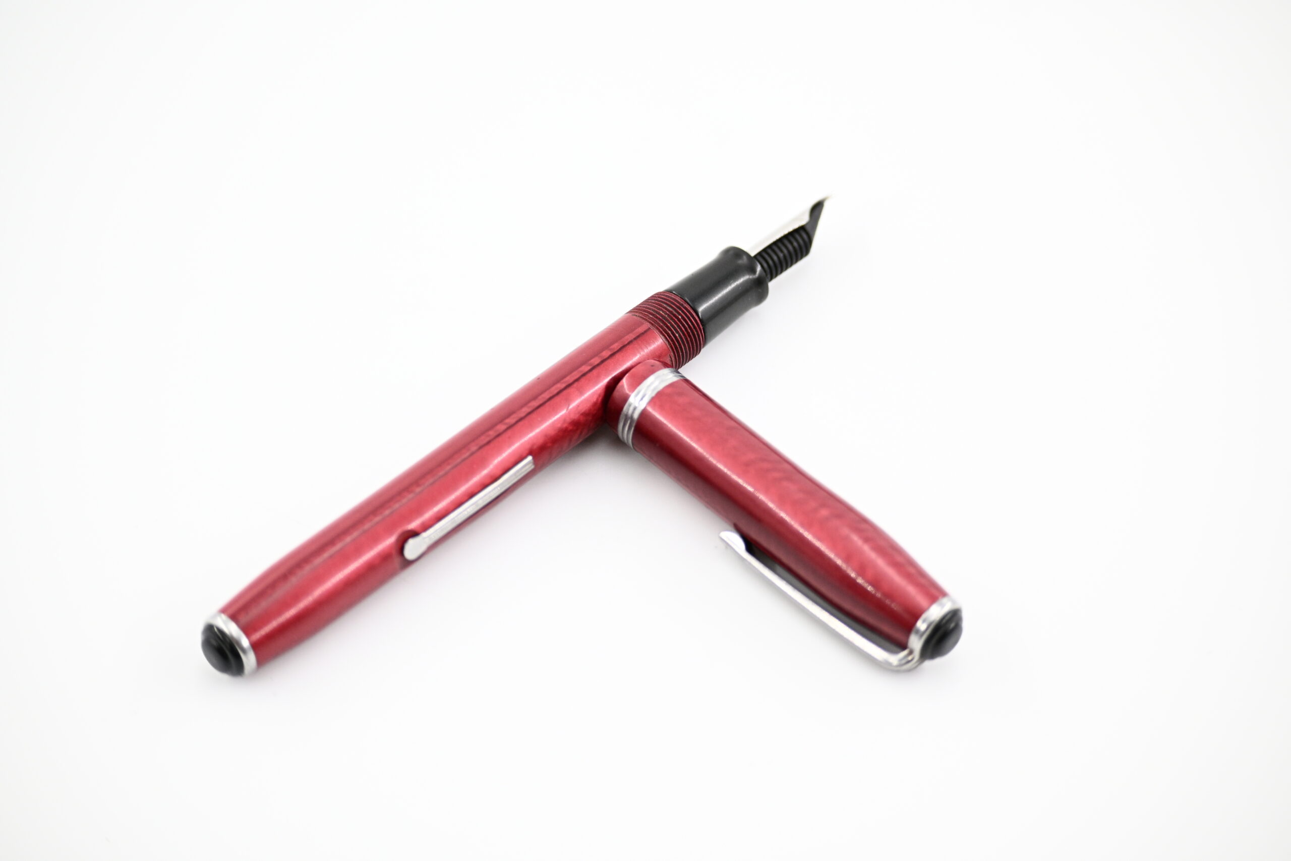 Vintage Esterbrook Red Fountain Pen with 9550 Nib, Made in USA - Image 2