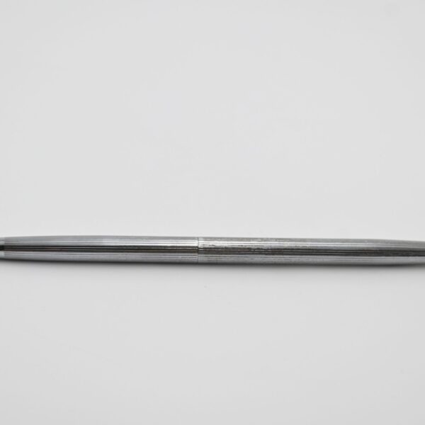 Silver-Tone Tapered Ballpoint Desk Pen with Refill