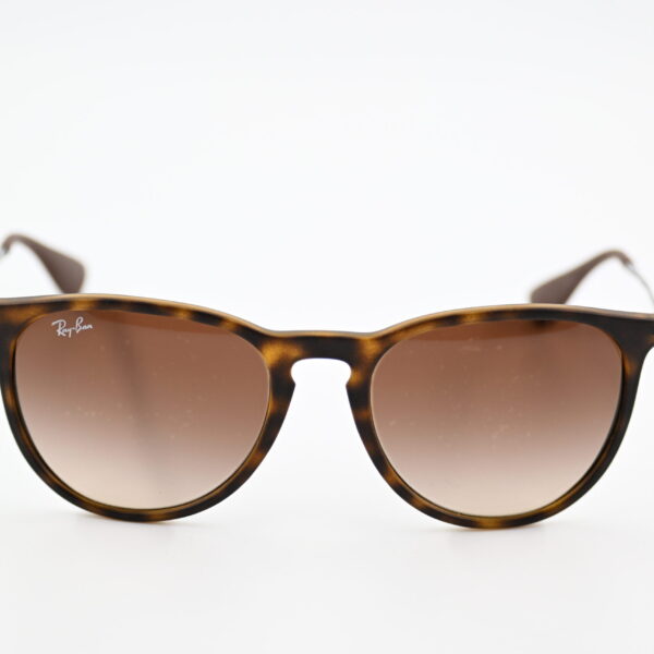 Ray-Ban Erika Matte Havana Tortoise Round Sunglasses with Gradient Lenses