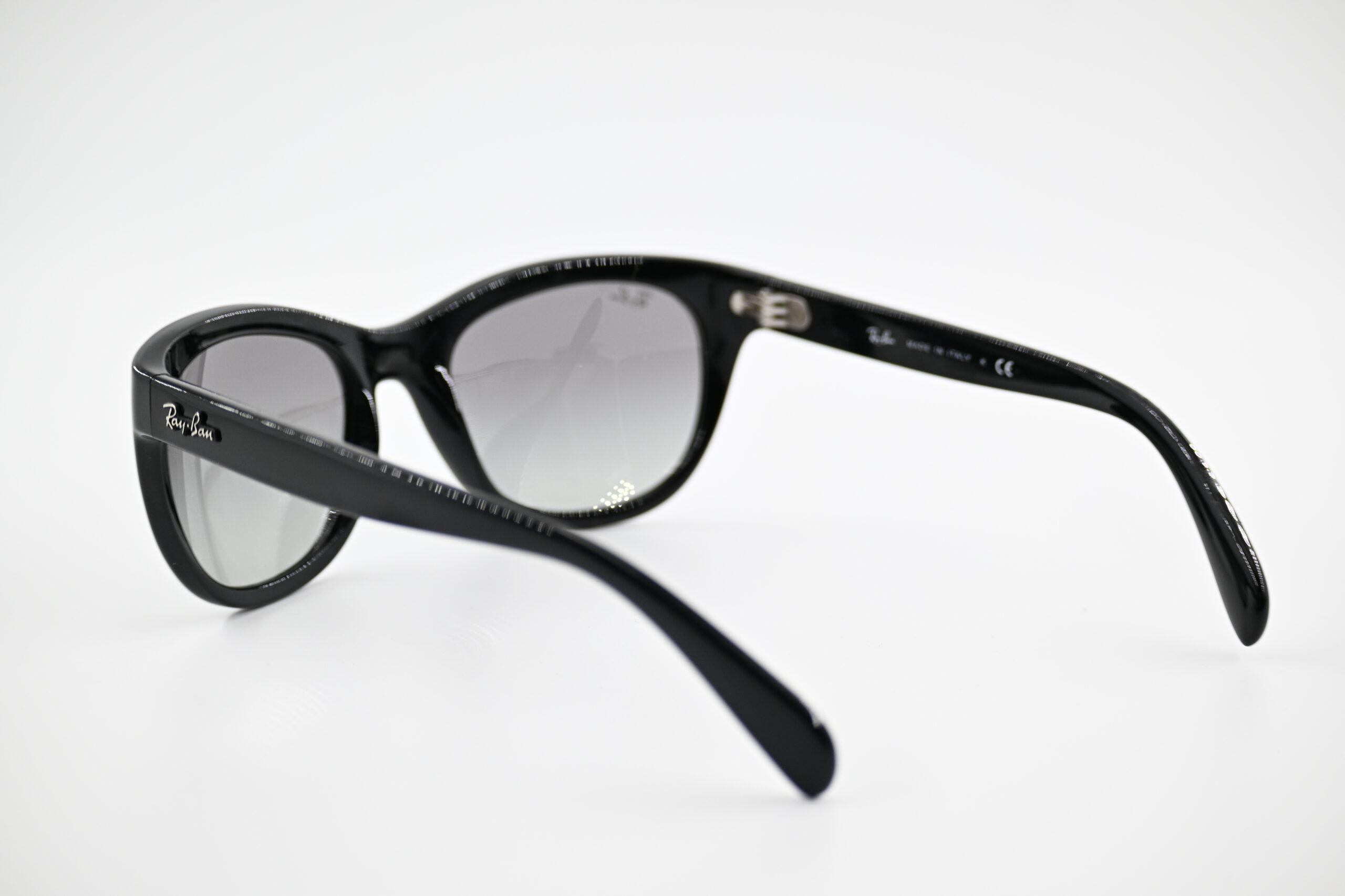 Ray-Ban RB4216 Highstreet Black Cat-Eye Sunglasses with Grey Gradient Lenses - Image 3