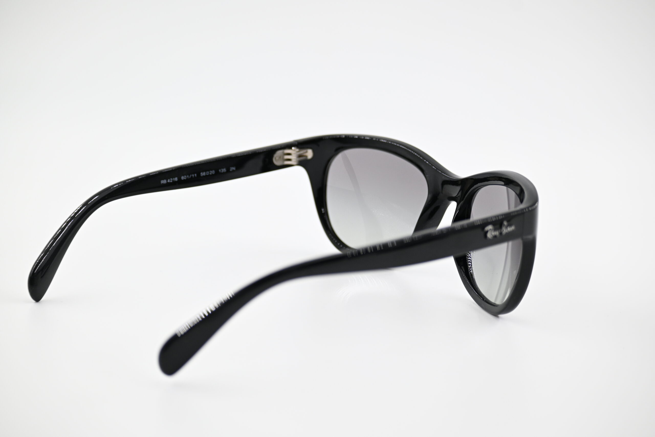 Ray-Ban RB4216 Highstreet Black Cat-Eye Sunglasses with Grey Gradient Lenses - Image 5
