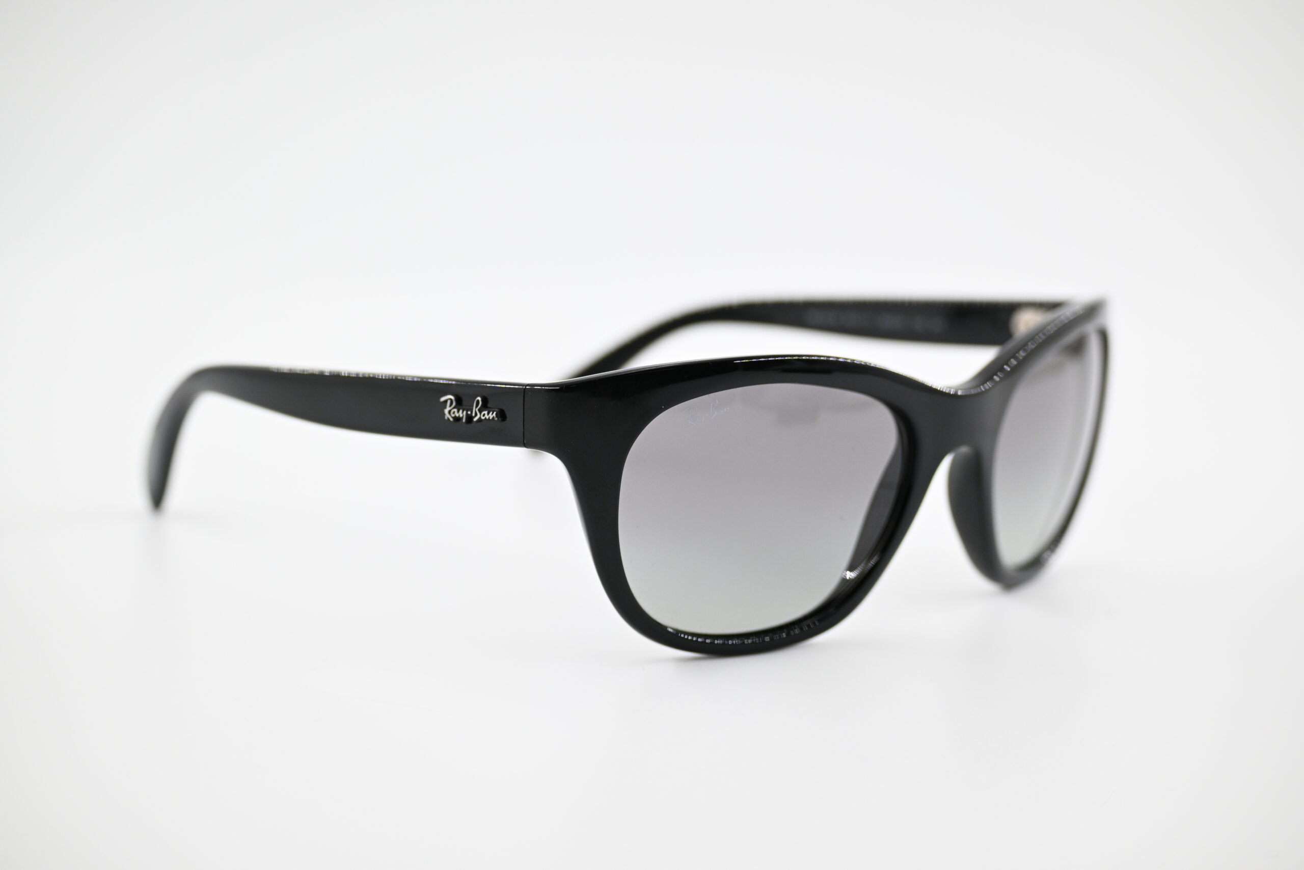 Ray-Ban RB4216 Highstreet Black Cat-Eye Sunglasses with Grey Gradient Lenses - Image 6