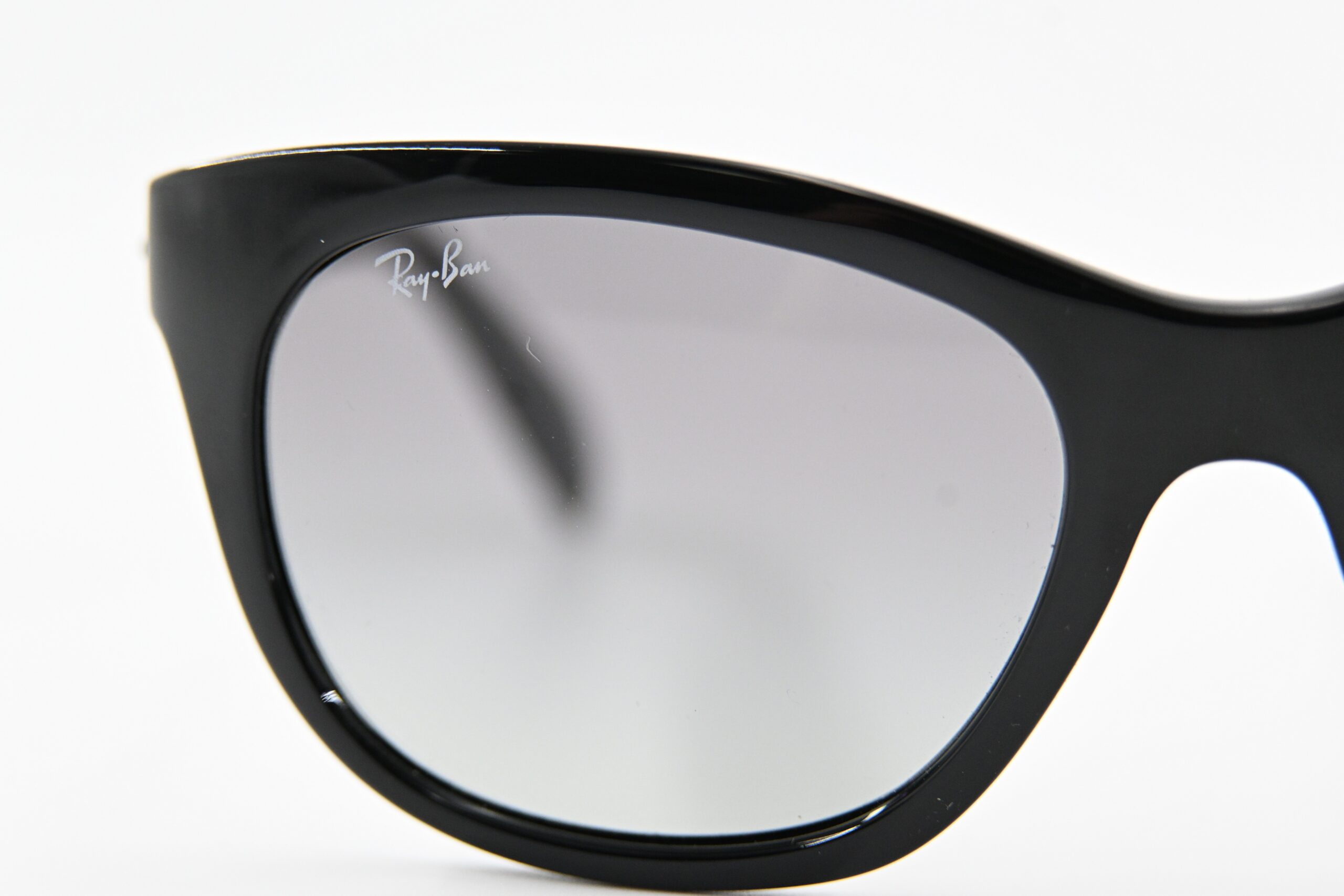 Ray-Ban RB4216 Highstreet Black Cat-Eye Sunglasses with Grey Gradient Lenses - Image 7