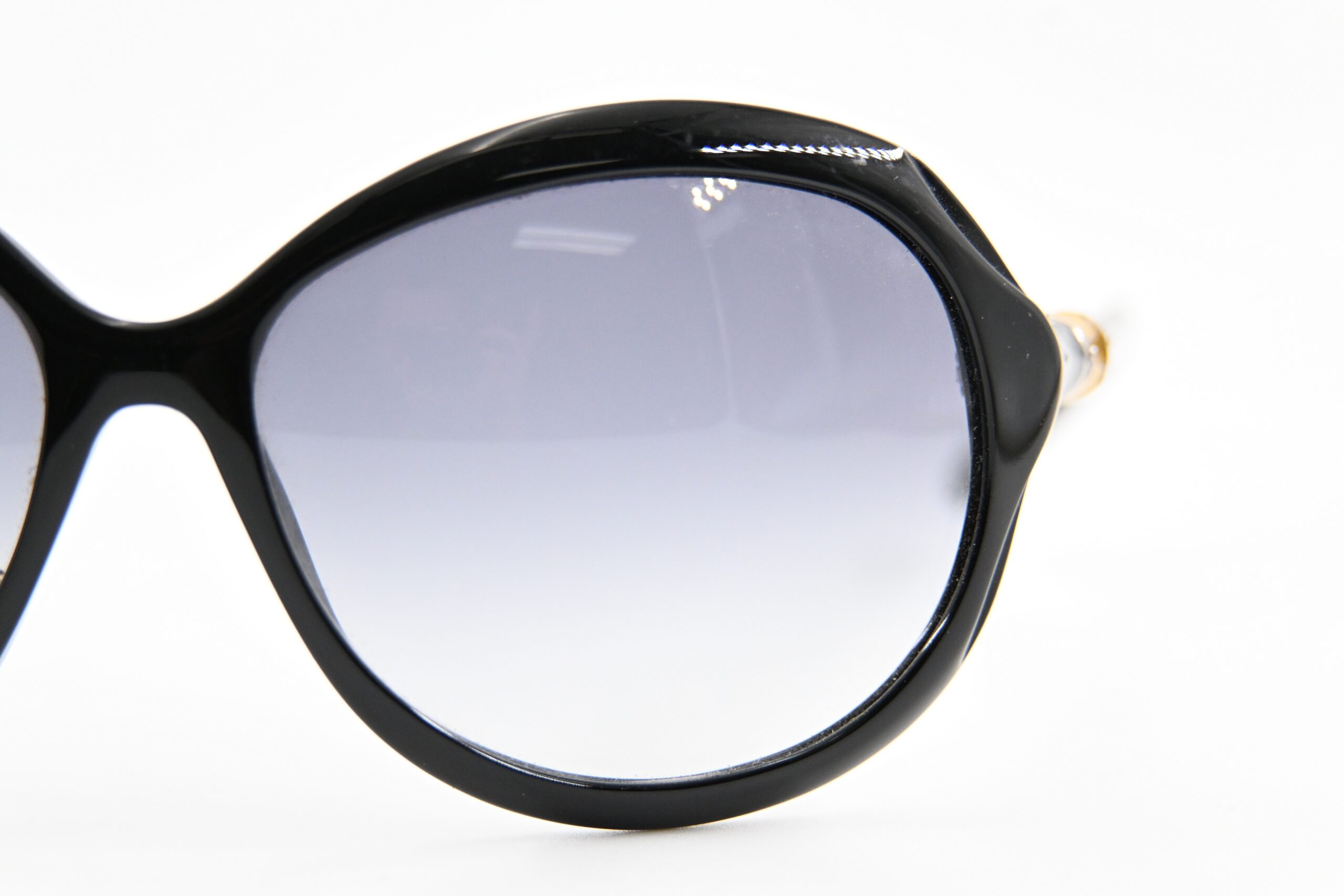 Gucci GG3131/S Black Oversized Round Sunglasses with Bamboo Detail Temples - Image 8
