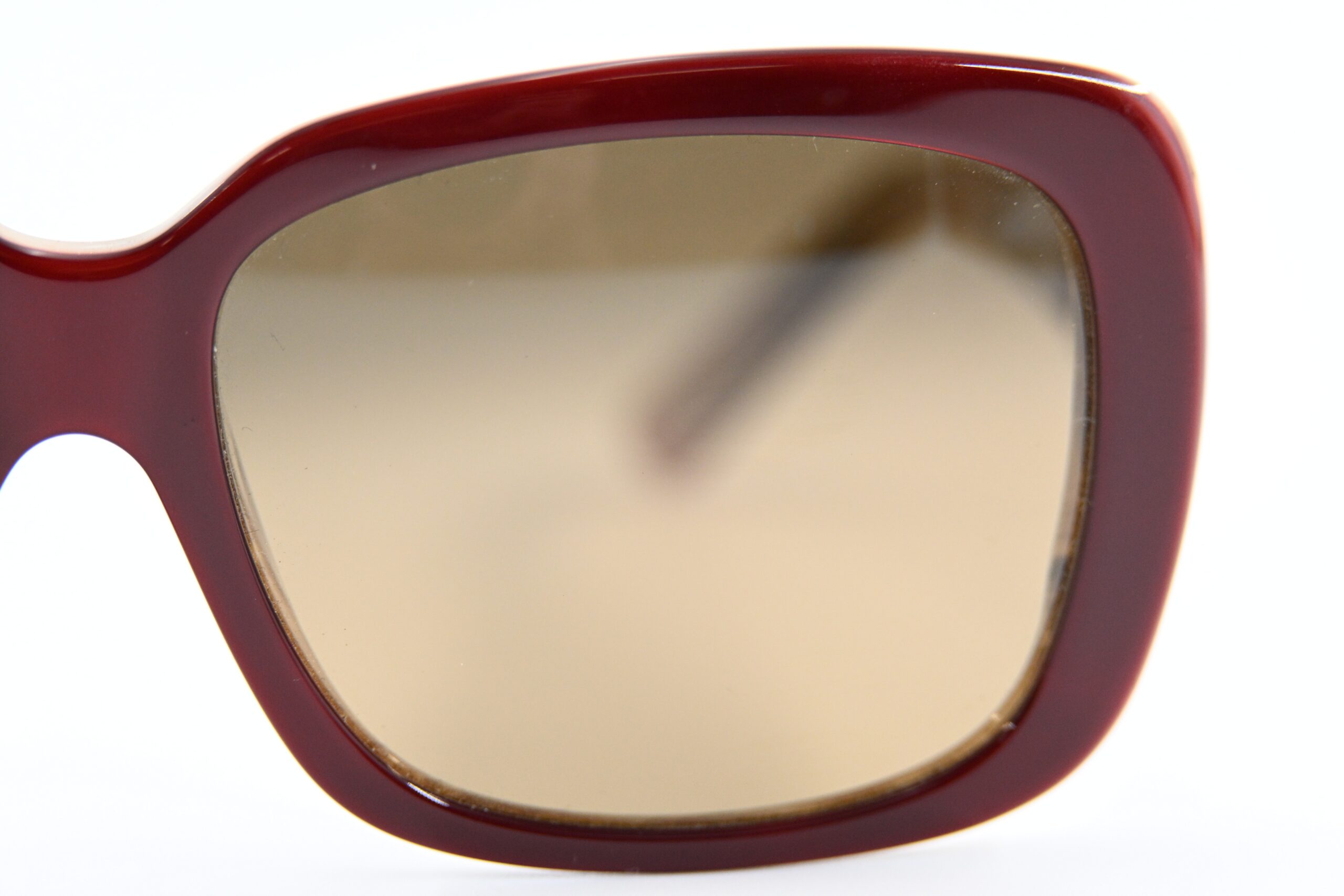 Maui Jim "Lani" MJ239-04B Sunglasses, Burgundy & Cream Layered Acetate, Made in Italy - Image 8