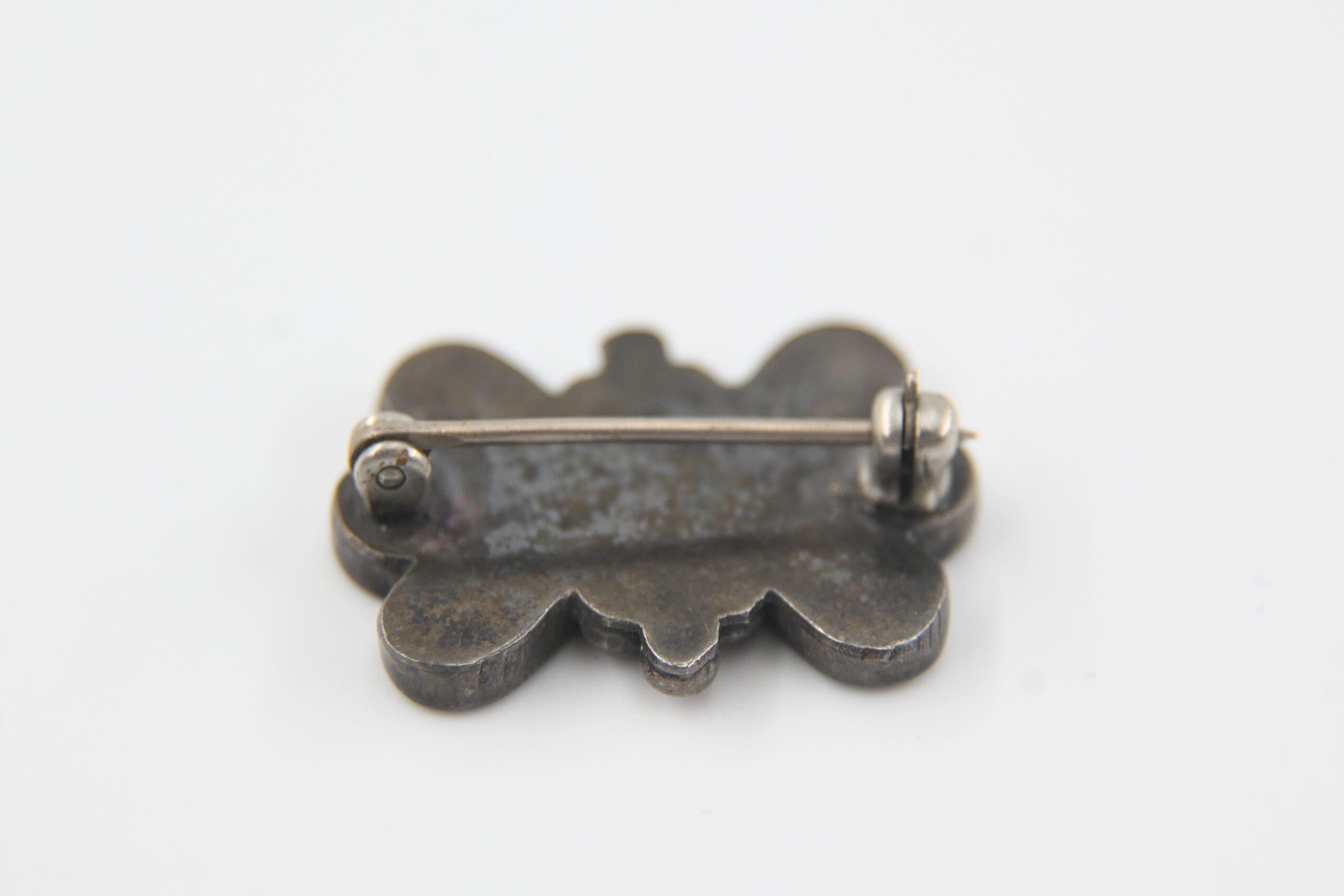 2 Native American Sterling Silver and Turquoise Pins - Image 4