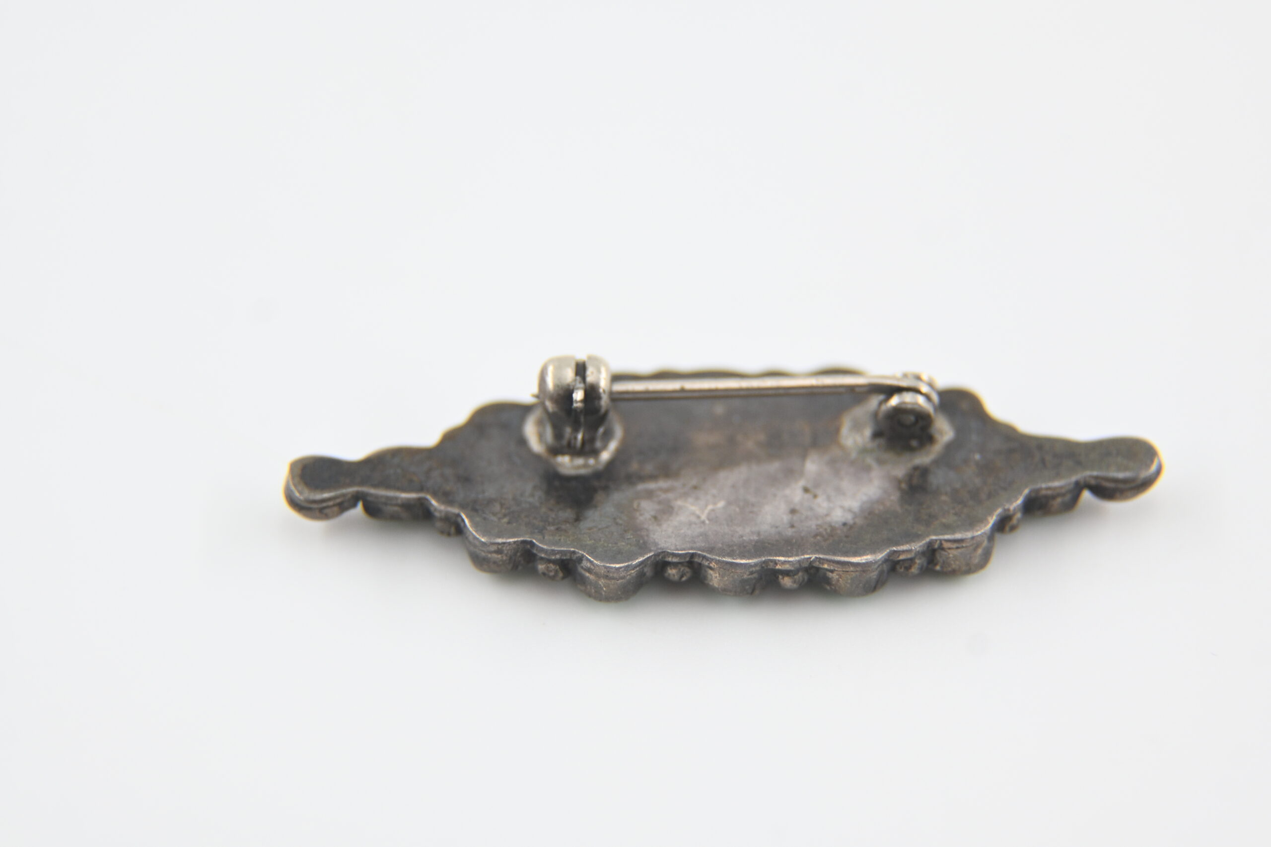 2 Native American Sterling Silver and Turquoise Pins - Image 5