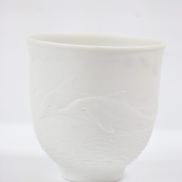 Lladro Collectors Society 1998 Matte White Bisque Porcelain Vase3