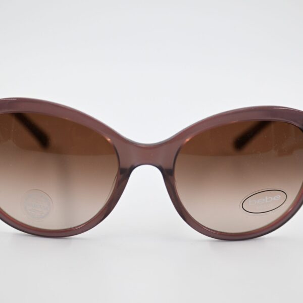 Bebe Wild BB7192 Plum Cat-Eye Sunglasses with Swarovski Crystals