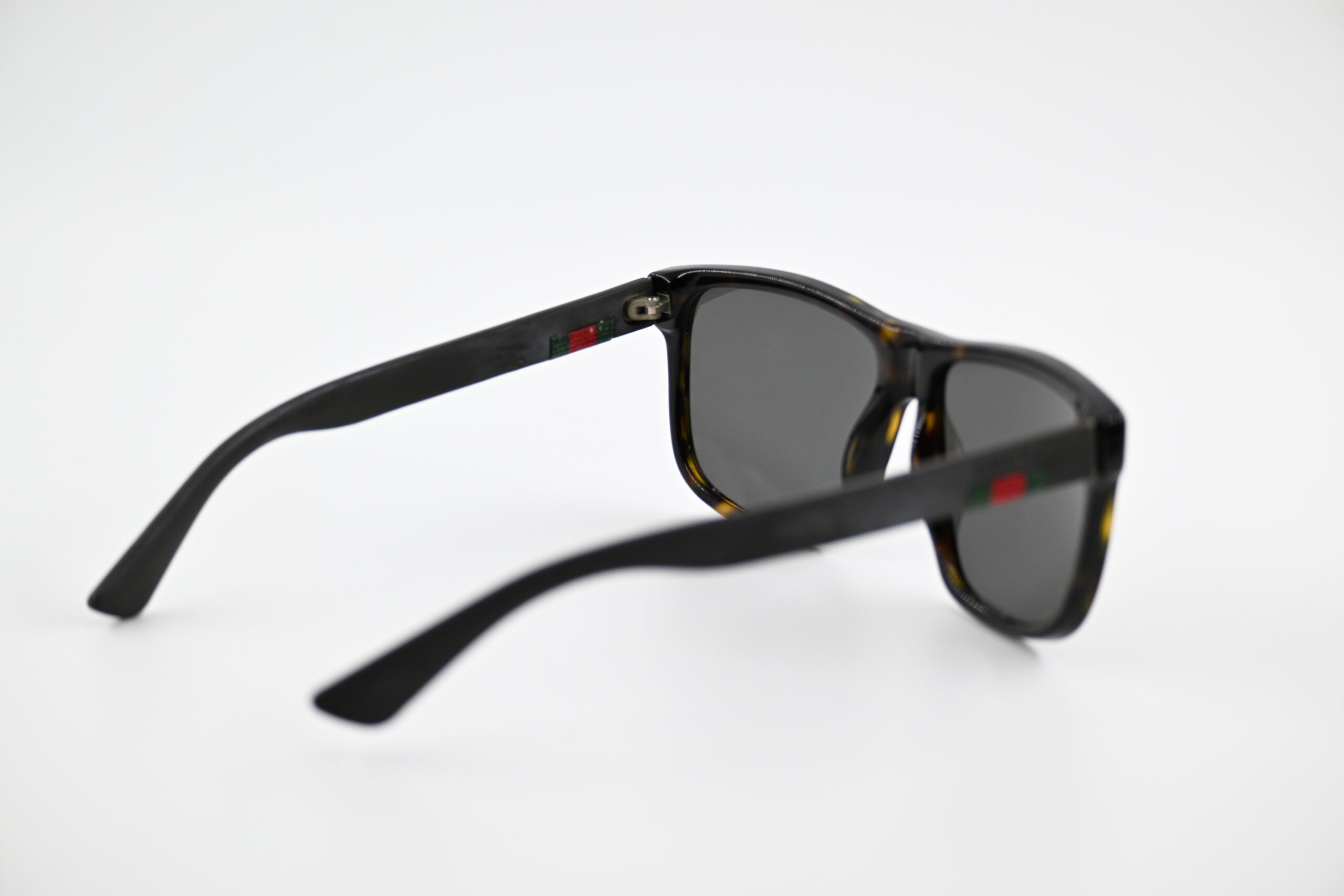 Gucci Tortoise Polarized Square Sunglasses with Signature Web Stripe - Image 5
