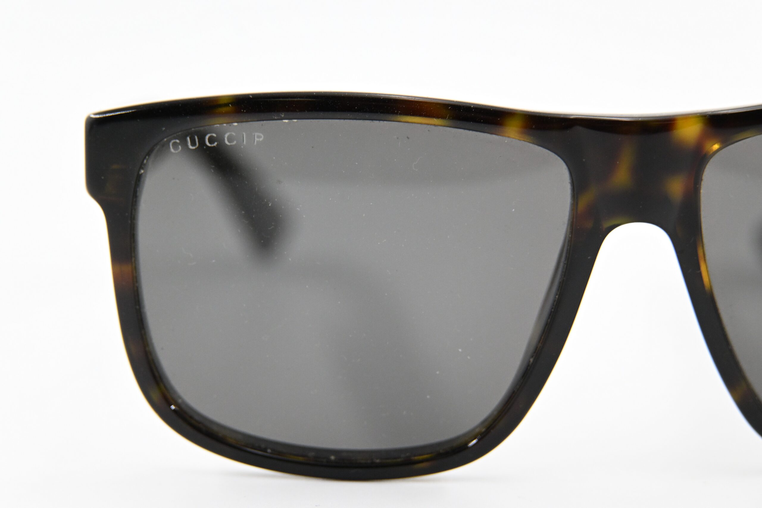 Gucci Tortoise Polarized Square Sunglasses with Signature Web Stripe - Image 7