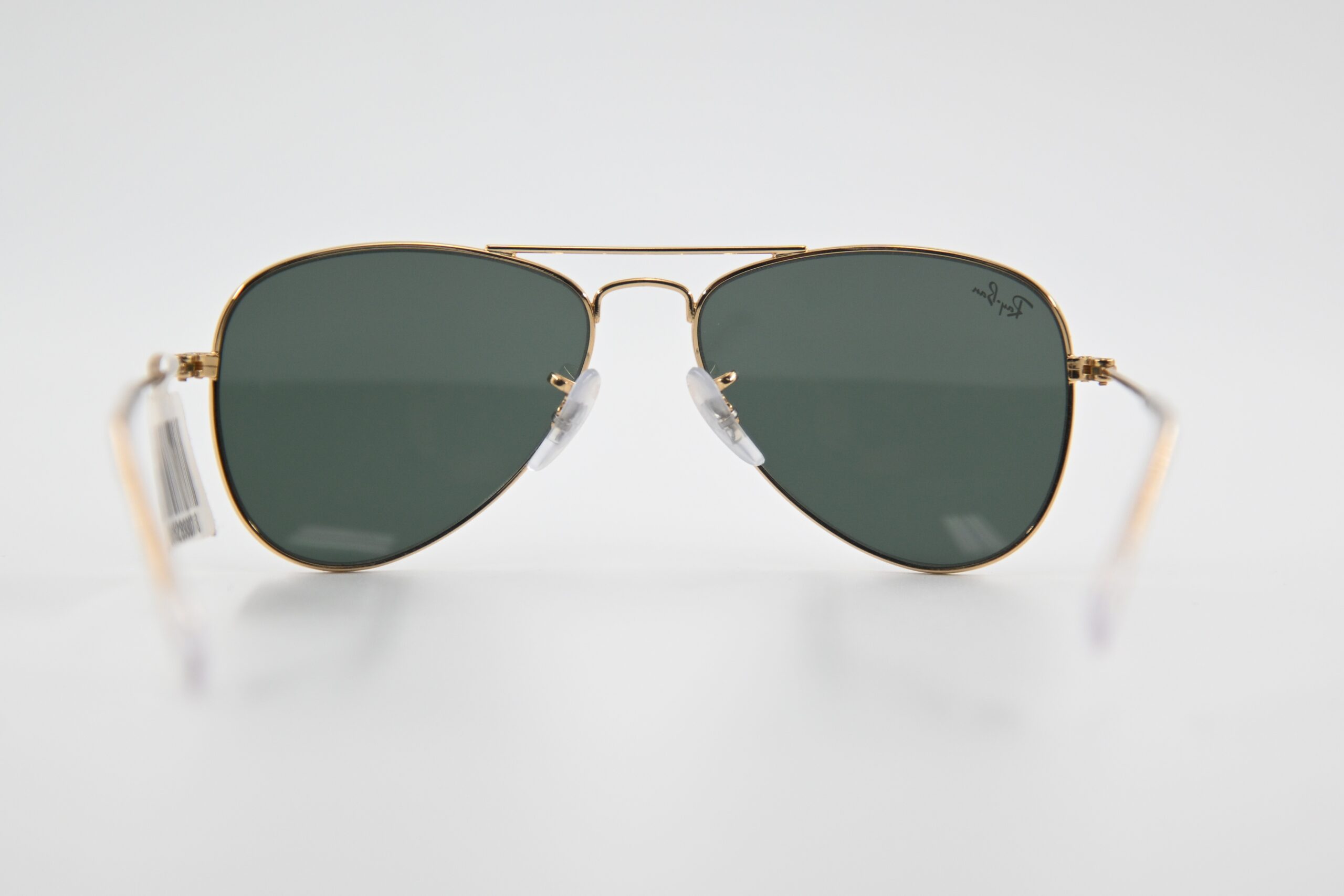 Ray-Ban Junior Aviator Sunglasses RJ9506S Gold Frame Green Lens - Image 4