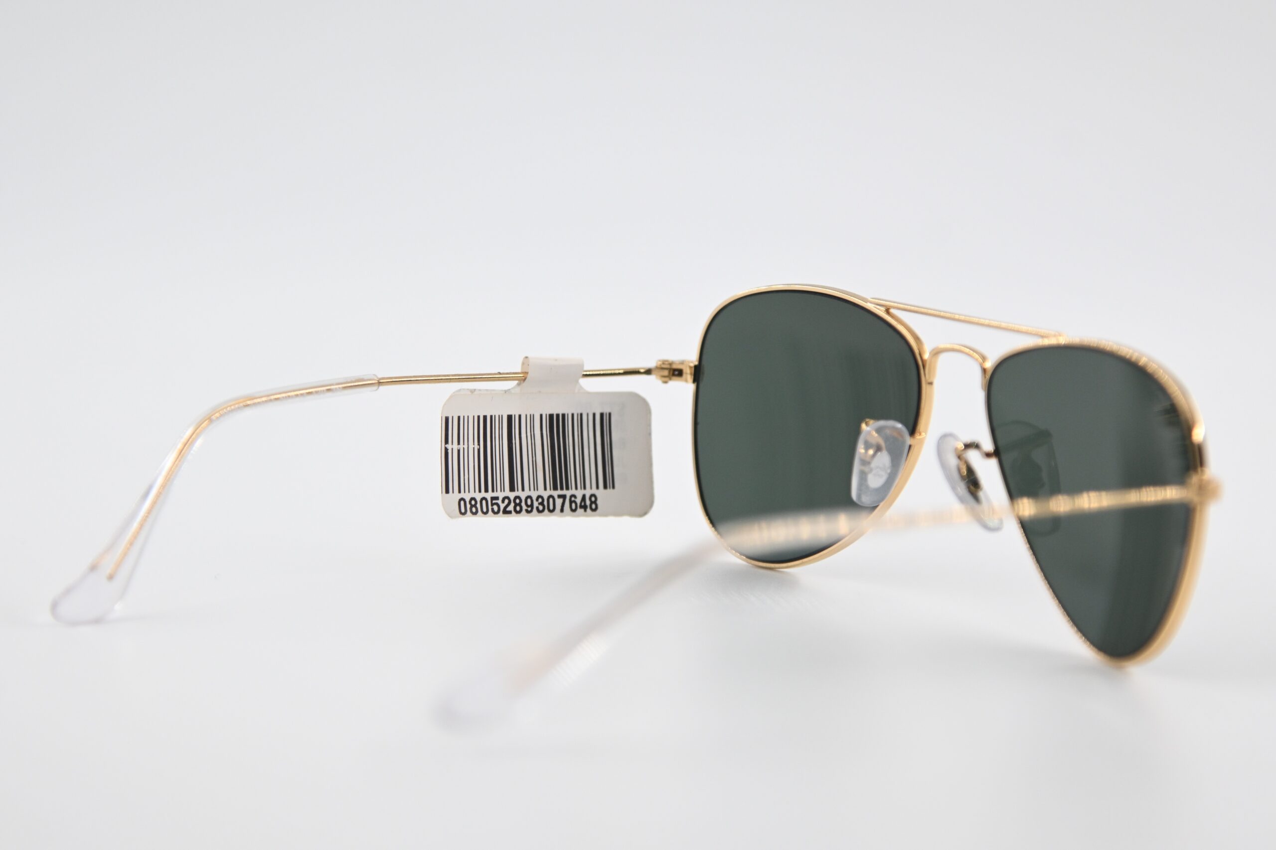 Ray-Ban Junior Aviator Sunglasses RJ9506S Gold Frame Green Lens - Image 5