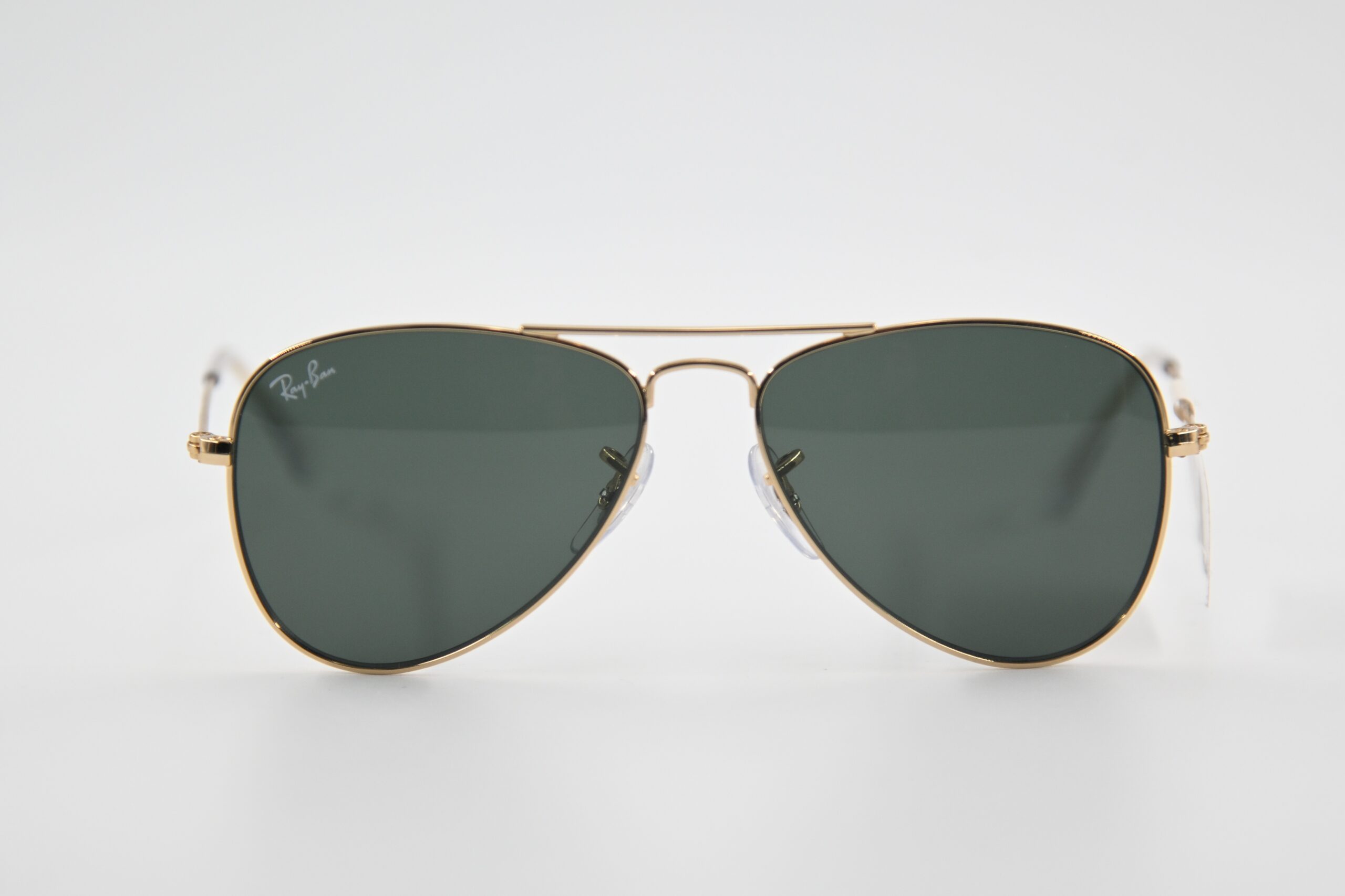 Ray-Ban Junior Aviator Sunglasses RJ9506S Gold Frame Green Lens