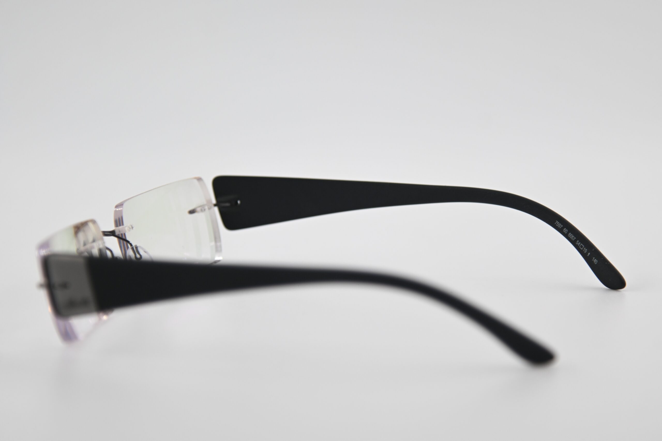 Silhouette Rimless Eyeglass Frames Model 7597 Black Lightweight Titanium - Image 3