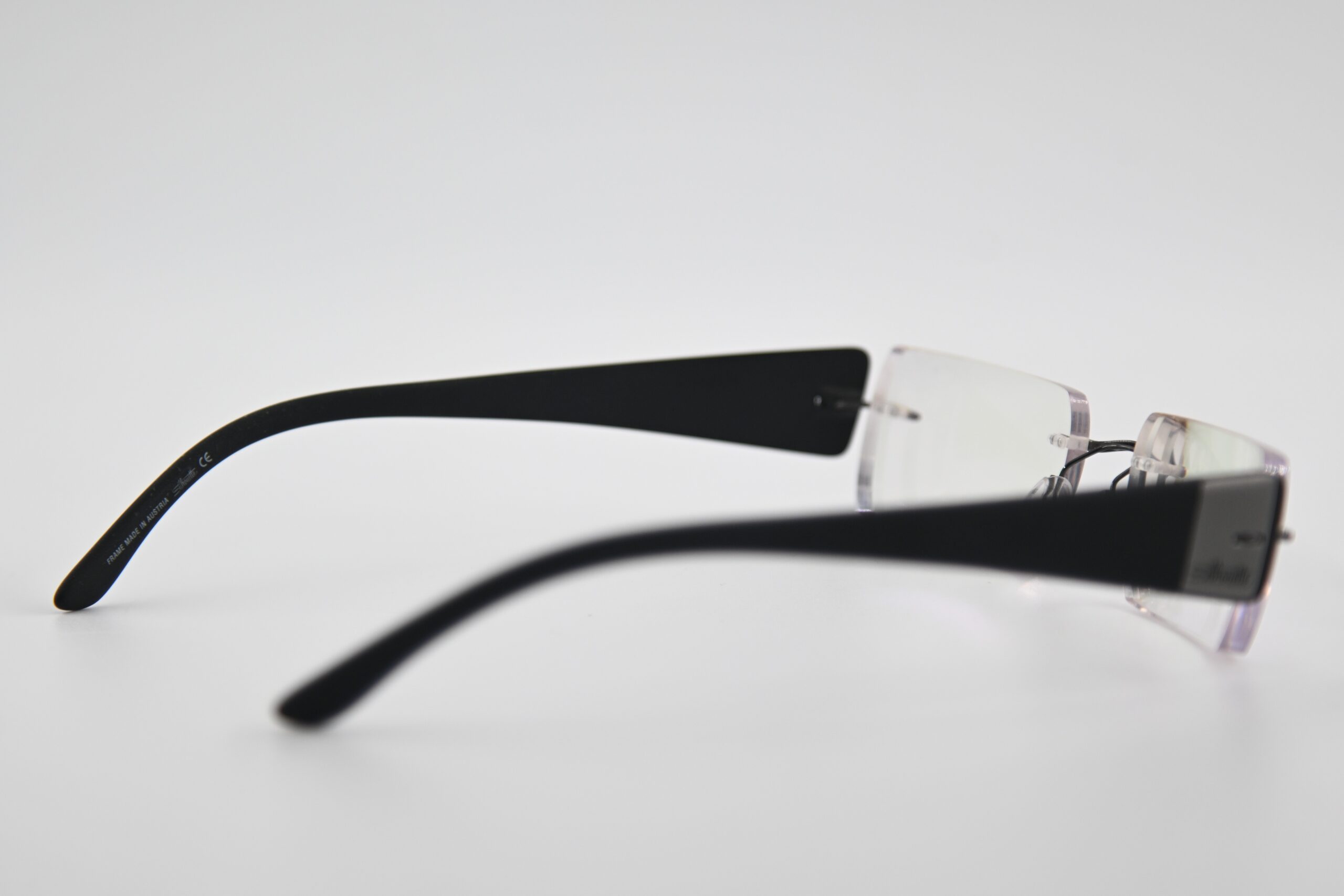 Silhouette Rimless Eyeglass Frames Model 7597 Black Lightweight Titanium - Image 5