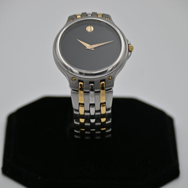 Movado Since 1881 Two-Tone Museum Dial Quartz Watch Five-Row Panther Bracelet